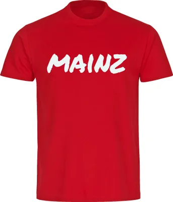 Produktbild von multifanshop Kinder T-Shirt - Mainz - Textmarker, rot, Größe 128