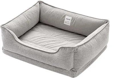 Image de Lit orthopédique pour chien, lavable, moelleux, dimensions max. 60 x 50 x 20 cm, gris