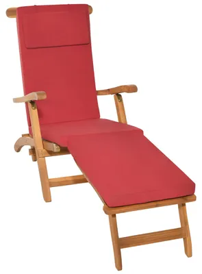 Immagine prodotto di Beautissu Copriletto per sdraio LoftLux DC, 175x45x5 cm, rosso