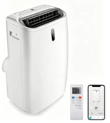 Produktbild von GOPLUS 16000 BTU Klimaanlage mobil, Klimagerät mit Abluftschlauch, 5 in 1: Kühlen & Heizen & Entfeuchten & Belüften & Schlafmodus, 4700W, 24H-Timer
