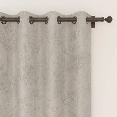 Verdunkelungsvorhang mit Ösen, 135x300 cm, anthrazit, Polyester