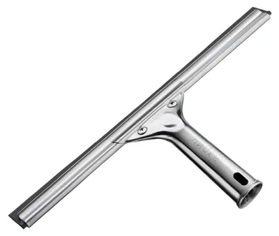 Produktbild von Professioneller 30,5 cm Edelstahl-Fenster- und Glasreinigungsrakel – Reinigungsmittel, robuster Abzieher für Fensterreinigung, streifenfreie Ergebnisse