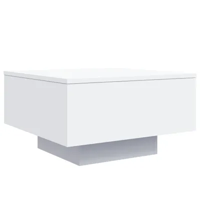 A white coffee table on a white background.