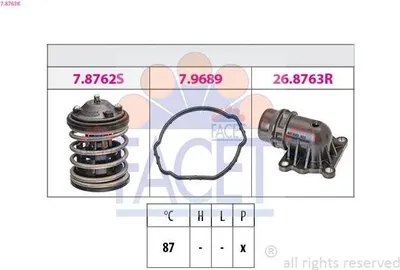 Produktbild von FACET Thermostat Kühlmittel 87°C für BMW 3 Touring (E91) 3 Limousine (E90) 5 Touring (F11) 5 Limousine (F10) 3 Coupe (E92)