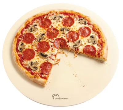 Pizzastein rund XXL Ø 30,5 cm, Cordierit, für Ofen & Grill