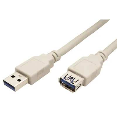 Obrázek produktu pro STANDARD USB 5Gbps prodlužovací kabel USB3.0 A(M) - USB3.0 A(F), 0,8m, šedý (11.96.3011)