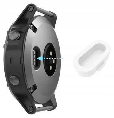 Produktbild von Garmin Forerunner 55/45 Silikon Ladeanschluss-Abdeckung Weiß