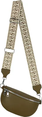 Produktbild von Bauchtasche (7706) Umhängetasche Crossbody-Bag Kunstleder Italy-Design OLIVE