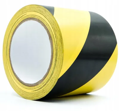 Produktbild von Selbstklebendes Warnband Gelb-Schwarz 100mm x 33m