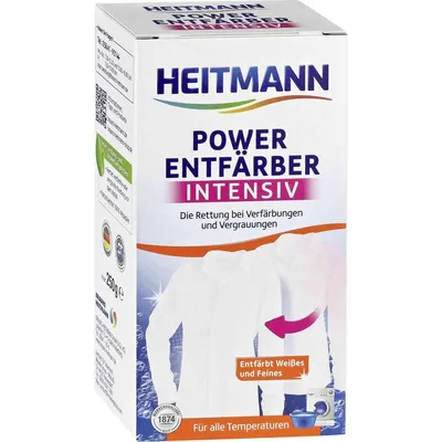A product box for Heitmann Power Entfärber Intensiv.