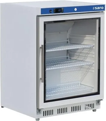 Produktbild von Saro HK 200 GD, Merchandiser Kühlschrank, Freistehend, Weiß, Edelstahl, Stahl, Kunststoff