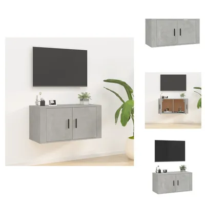 Produktbild von vidaXL TV-Wandschrank Betongrau 80x34,5x40 cm -  TV-Möbel