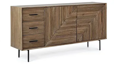 Immagine prodotto di Mobile bar Darsey, dimensioni 160 x 83 x 40 cm, in legno di mango