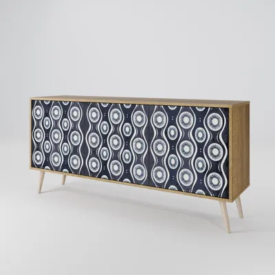 Immagine prodotto di Spacerebels cassettiera a 3 ante - credenza cassettiera - credenza alta - mobile armadio - soggiorno camera da letto - 57,5×164,5×42 (HxLxP)