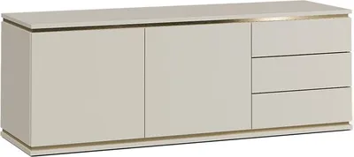 Produktbild von Lowboard Vicco Linette Cashmere 135 x 48.6 cm mit 2 Türen und 3 Schubladen, Model 57963