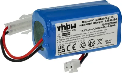 Produktbild von vhbw Akku Ersatz für Rowenta RS-2230002091 für Saugroboter (2600 mAh, 14,8 V, Li-Ion, ohne Gehäuse)