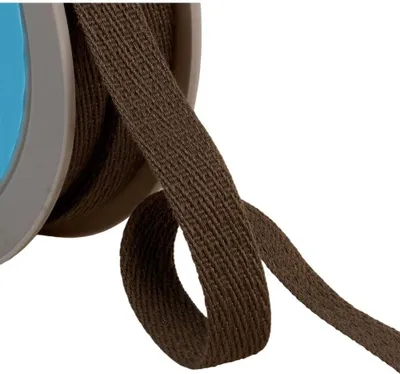 Produktbild von Schrägbandrolle, 25 m, 15 mm, Dunkelbraun