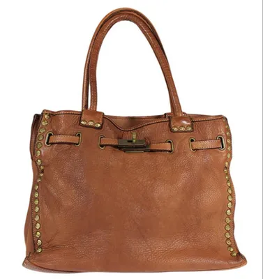 Produktbild von BZNA Bag Isa Cognac Italy Designer Umhängetasche Damen Handtasche Leder