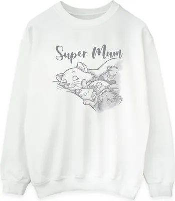Produktbild von Disney - "Super Mum" Sweatshirt für Damen BI14279 (M) (Weiß)