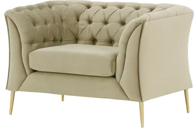 Produktbild von Chesterfield Moderne Kunst „M“ Sessel in Samtstoff