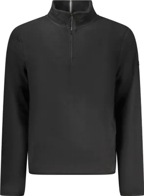 Imagen del producto de Sudadera de forro polar elegante para hombre, color negro, sin cremallera