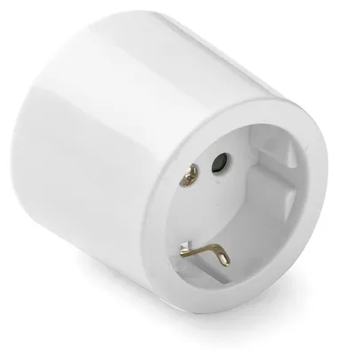 Obrázek produktu pro Famatel Porzellan 2p+t Ip20 2401 Zásuvka pro povrchovou montáž 16a 250v bílá jedna velikost / EU zástrčka 220V bílá jedna velikost