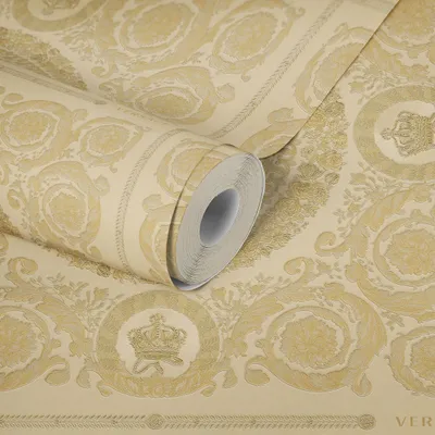 Zdjęcie produktu dla Złota, miedziana tapeta z włókniny VERSACE (1028874)