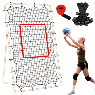 Immagine prodotto di Elzusha - Rete portatile per il rimbalzo della palla da pallavolo, ideale per l'allenamento