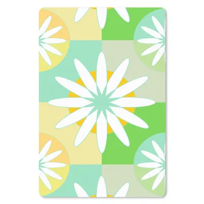 Produktbild von MuchoWow® Mauspad Mousepad Blumen - Sommer - Muster 40x60 cm - Mousepads - Maus Mat - Pad - Mausunterlage - Schreibtisch Accesoire