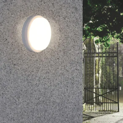 Image de Plafonnier LED 8W Blanc Rond IP65 - Blanc Chaud 2300K - 3500K