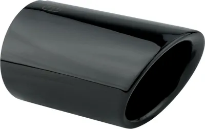 Produktbild von 1 Auspuffblende Schwarz Chrom aus poliertem Edelstahl für Audi A4 B9 8W A5 5F 1,4TFSI 2,0TDI 90-110KW + 2,0TDI 120-140KW OEM 8W0071771 8W0253825 8W0071761