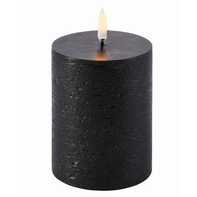 Produktbild von Piffany Copenhagen - Uyuni Lighting LED Pillar Kerze, Black H: 10,1 cm