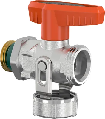 Produktbild von SIMPLEX FL KFE-Kugelhahn, Durchgang, Solar, G1/2a, PN16, MS vern., 1 Stk.