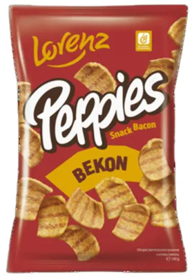 Zdjęcie produktu dla Chrupki Peppies Bekon 100 g Lorenz