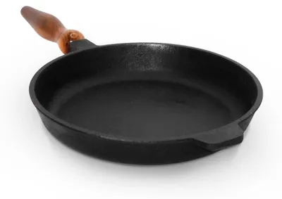 Produktbild von Gusseisenpfanne, mit Holzgriff, ohne Deckel Ø 28 cm