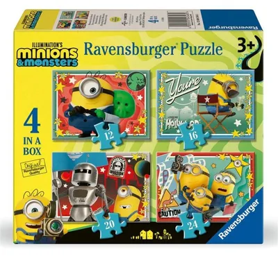 Immagine prodotto di Puzzle 4 in 1 Minions - Ravensburger