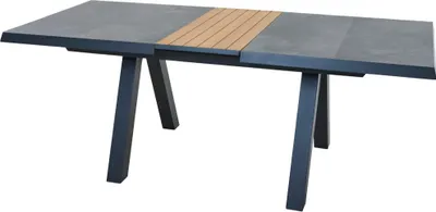 Produktbild von Silva Dining Tisch Lindos 160/200 x 90 cm,Alu, Keramik, Teak100 %