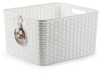 Produktbild von Plasticforte Aufbewahrungskorb - Schrankkorb - Kunststoff - weis - 28L
