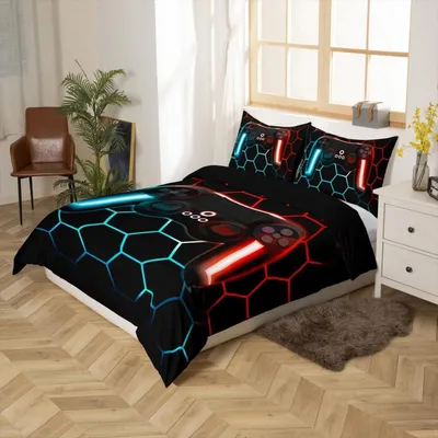 Zdjęcie produktu dla Komplet pościeli: prześcieradło 155x220 cm, 1 poszewka na poduszkę 80x80 cm, mikrofibra, wzór zabawny