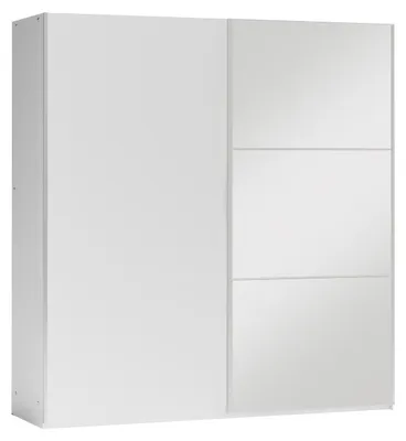 Produktbild von Masseno Schiebetürenschrank IVERN 151/215/65 cm 2-türig mit Spiegel Weiß