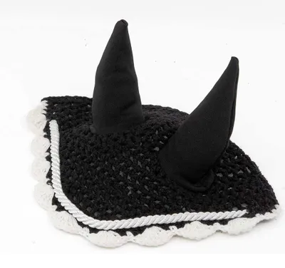 Image de Bonnet noir et blanc pour hobby horse