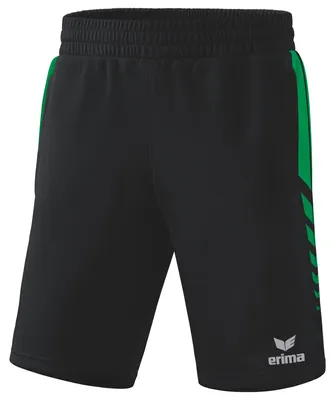Produktbild von Erima Six Wings Worker Shorts Schwarz/Smaragd - L