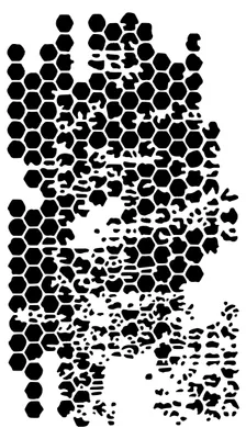 Produktbild von Malschablone für Putz 92 cm Architekturbetonputz P.76