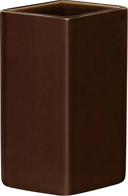 Produktbild von iittala Ruutu - Keramik Vase 18 cm, braun