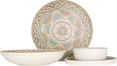 Zdjęcie produktu dla Zestaw naczyń Rinart - Celest - 24 części - 6 osób - porcelana