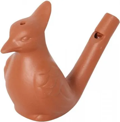 Produktbild von Wasserpfeife Vogel aus Ton, ca. 7 cm