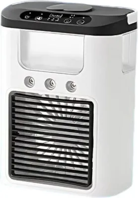 Produktbild von Verk 24601 Ventilator mit Wasserbefeuchter, USB, RGB-LED, 3 Geschwindigkeitsstufen, schwarz-weiß