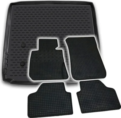 Produktbild von Gummi Kofferraumwanne + Fußmatten Set für BMW X1 E84, Bj. 10/2009-2015
