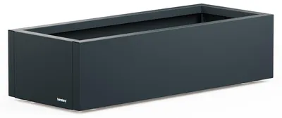 Obrázok produktu pre Herstera Metal Planter Xic, Vysadzovač, Voľne stojace, Kov, Čierna, Obdĺžnik, Vnútorná / vonkajšia