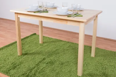 Produktbild von Holztisch Tisch 70x120 cm Kiefer massiv, Farbe: Natur